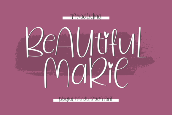 Beautiful Marie: A Font That Brings Warmth to Every Craft Project