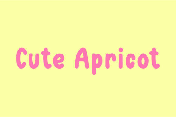 Cute Apricot: A Display Font That Elevates Digital Design