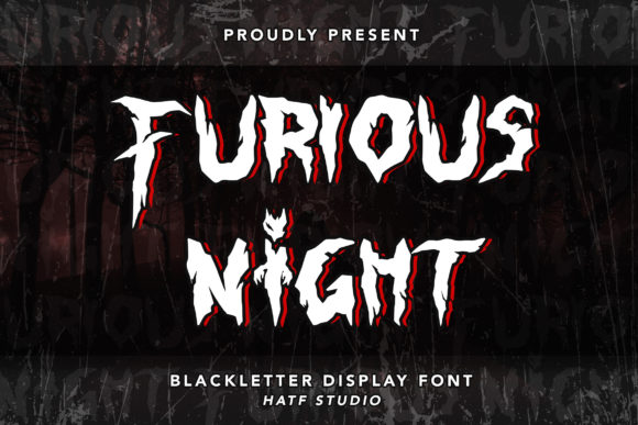 Furious Night: A Display Font That Adds Thrill to Your Campaigns