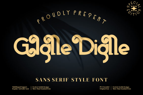 Giglle Diglle: A Vintage-Inspired Display Font for Luxury Branding