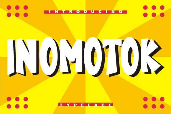 Inomotok: A Bold Display Font for Crafters and Designers