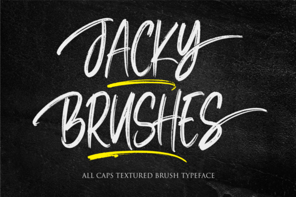 Jacky Brushes: A Brushed Display Font for Bold Branding
