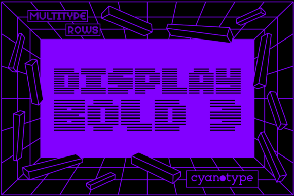 MultiType Rows Display Bold 3: A Typographic Statement for Editorial Design