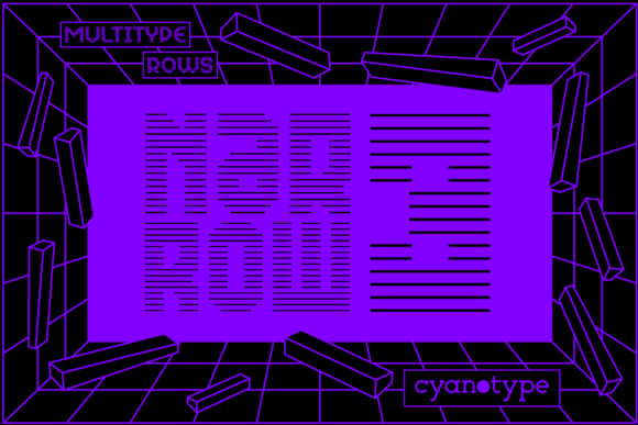 MultiType Rows Narrow 3: A Unique Font for Modern Web Design