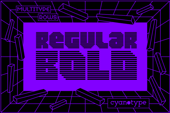 MultiType Rows Regular Bold: A Typographic Twist for Modern Branding