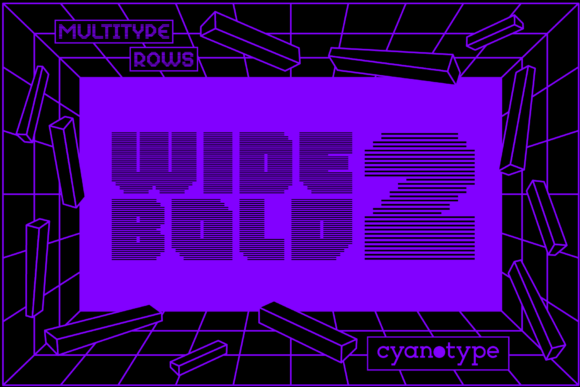 MultiType Rows Wide Bold 2: A Dynamic Display Font for Web Design