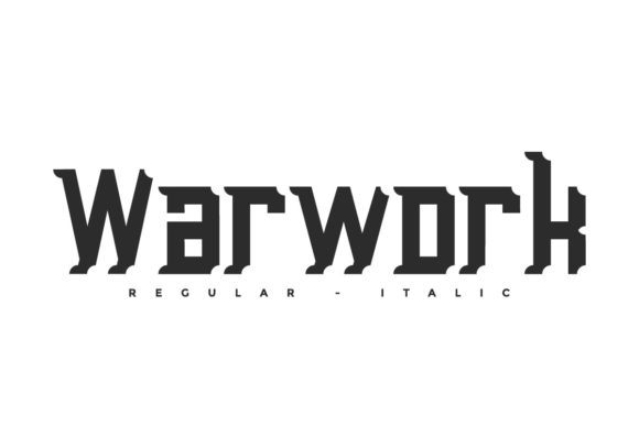 Warwork: A Bold Display Font for Editorial Design